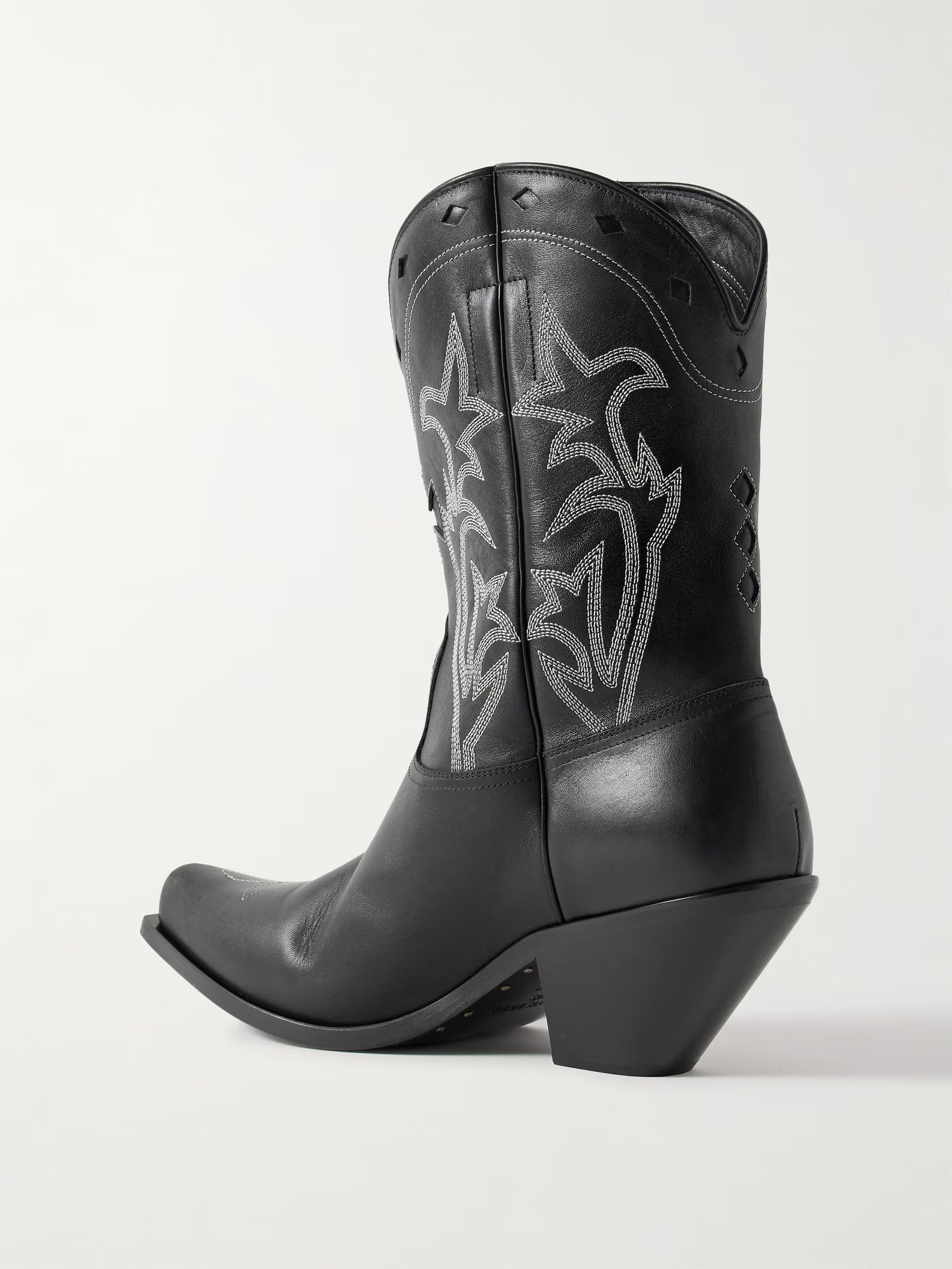 Enfants Riches Deprimes Swiss Cowboy Embroidered Leather Boots Black Size US 8 / EU 41 - 3 Thumbnail