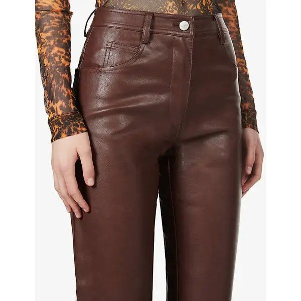 Miaou o1mle0425 Junior Leather Pant in Brown Size 30" / US 8 / IT 44 - 5 Thumbnail