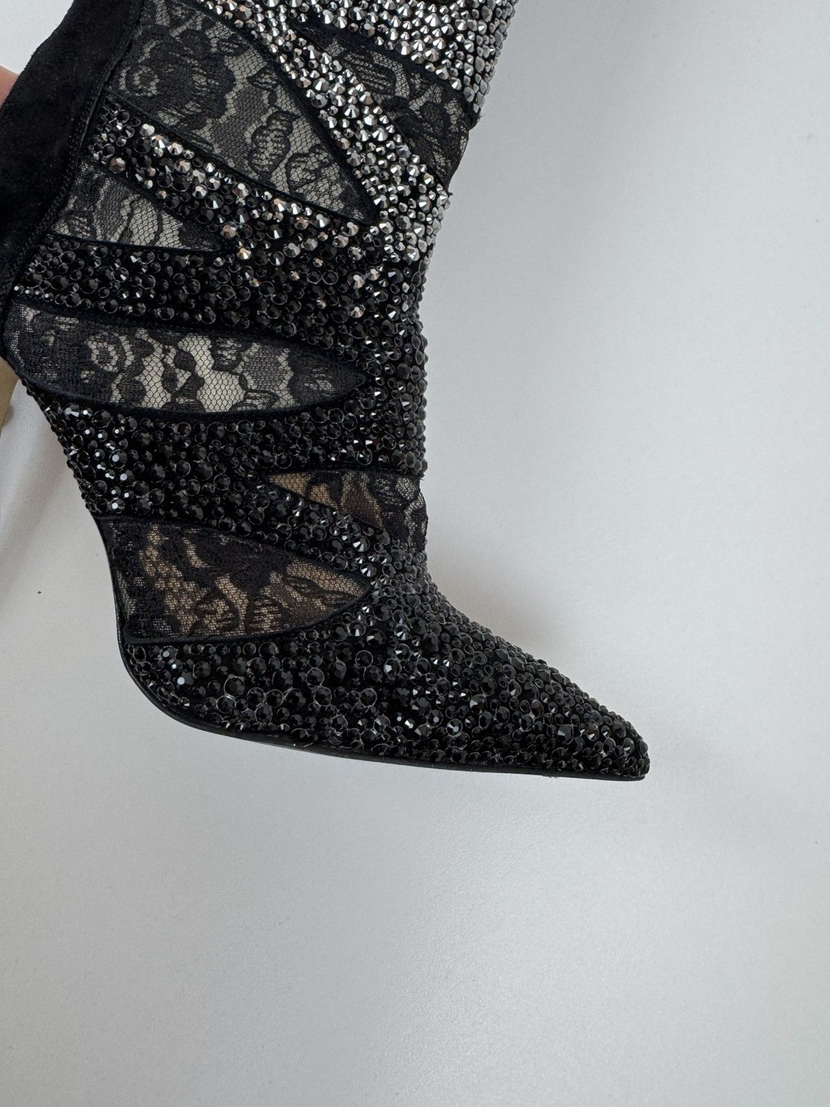 Le Silla LE SILLA Limited Edition HIGH Crystal Lace Black BOOTS 40 Size US 10 / IT 40 - 16 Thumbnail