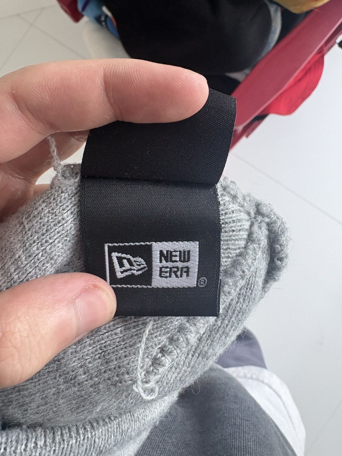 New Era × Supreme Supreme new era box logo beanie (FW17) Heather Gray Size ONE SIZE - 4 Thumbnail
