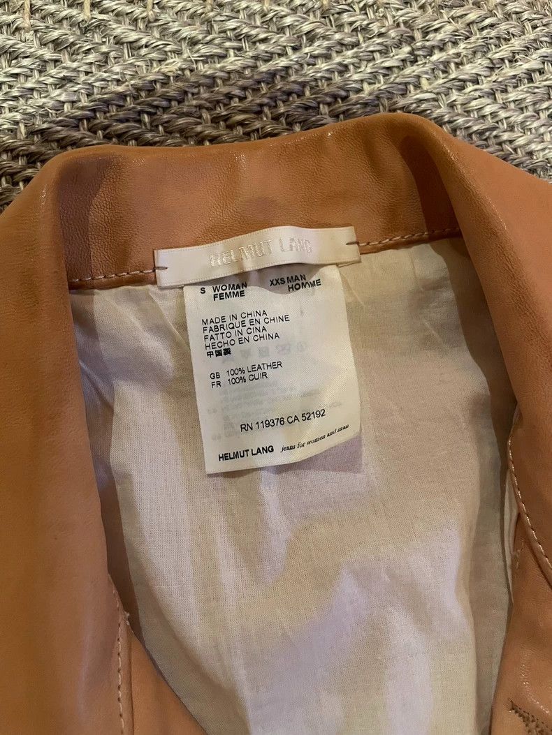 Helmut Lang HELMUT LANG Women's vintage leather coat in S size Size S / US 4 / IT 40 - 2 Thumbnail