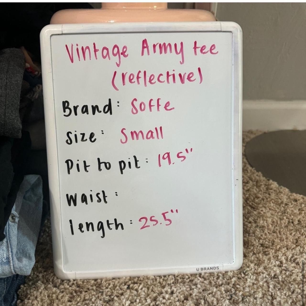 Soffe × Vintage Vintage Reflective Army Tee Size US S / EU 44-46 / 1 - 8 Thumbnail
