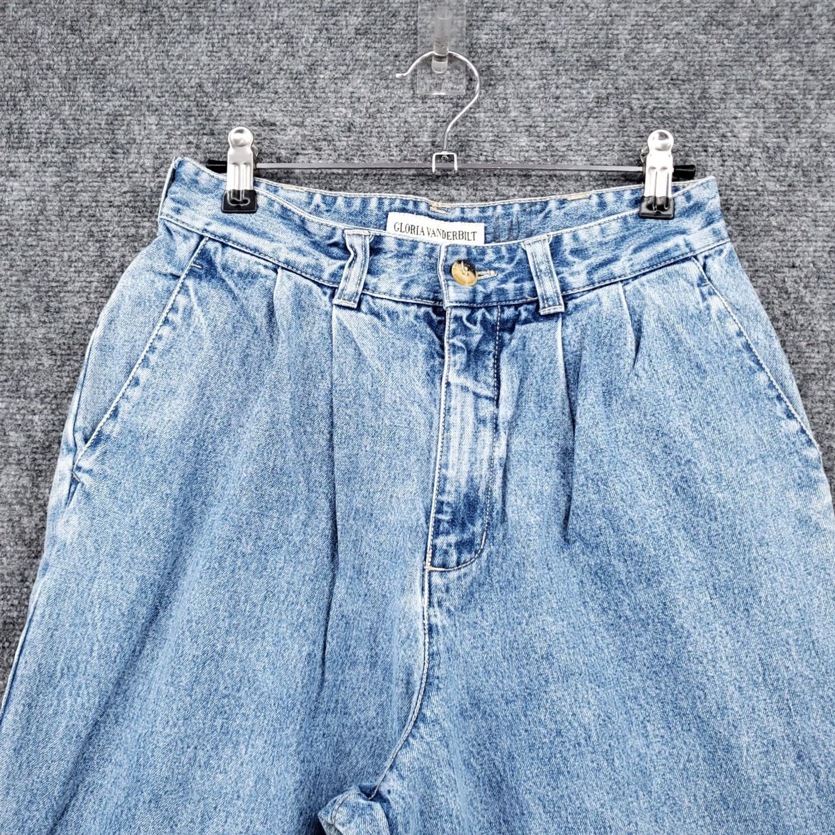 Gloria Vanderbilt Gloria Vanderbilt Jeans Womens 8P Petite Blue Tapered Mom High Rise Light Wash Size 30" / US 8 / IT 44 - 3 Thumbnail