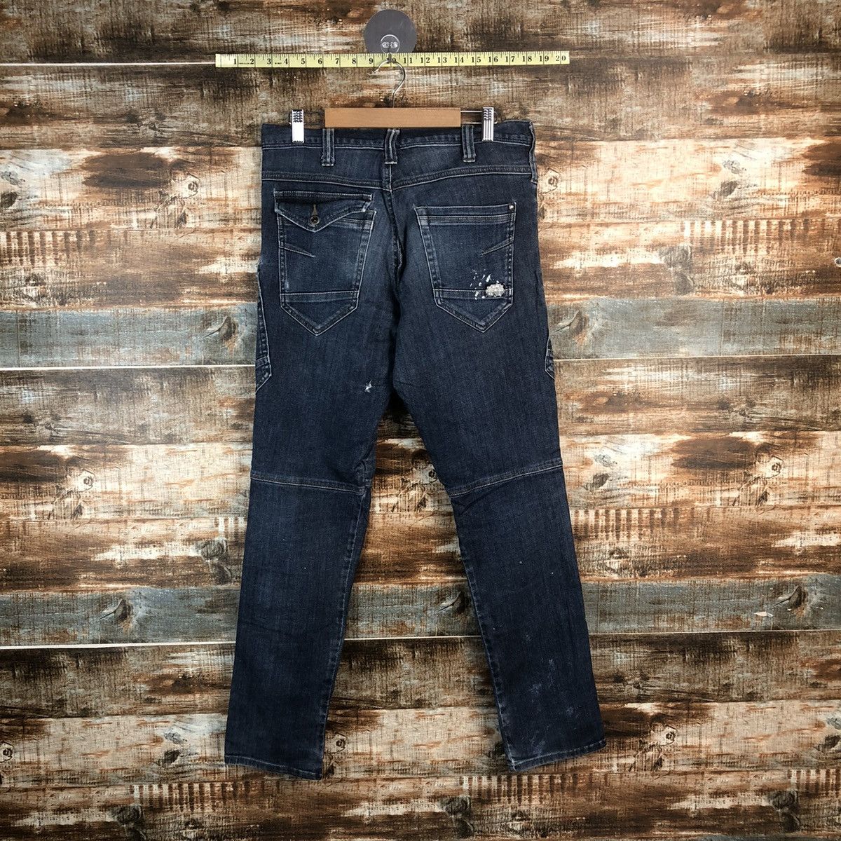 Japanese Brand DL Burtle Blue Utility worker Cargo Multipocket Pants #C649 Size US 32 / EU 48 - 14 Thumbnail