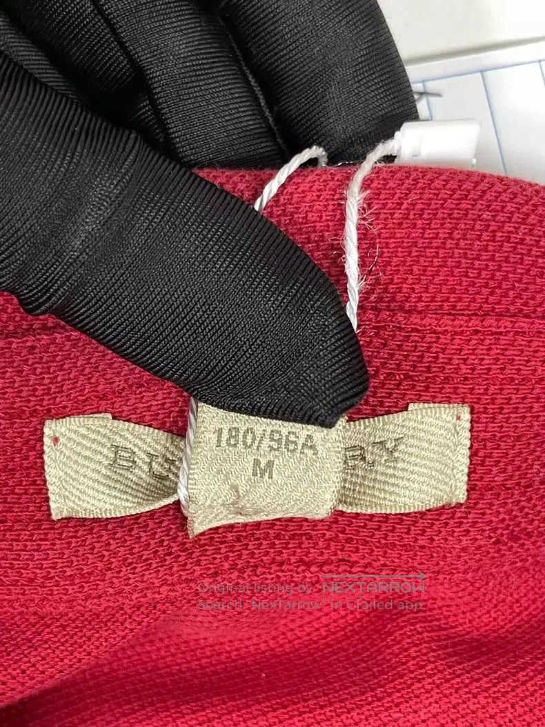 Burberry Burberry Red Embroidered Long Sleeve Polo. Size US M / EU 48-50 / 2 - 6 Thumbnail