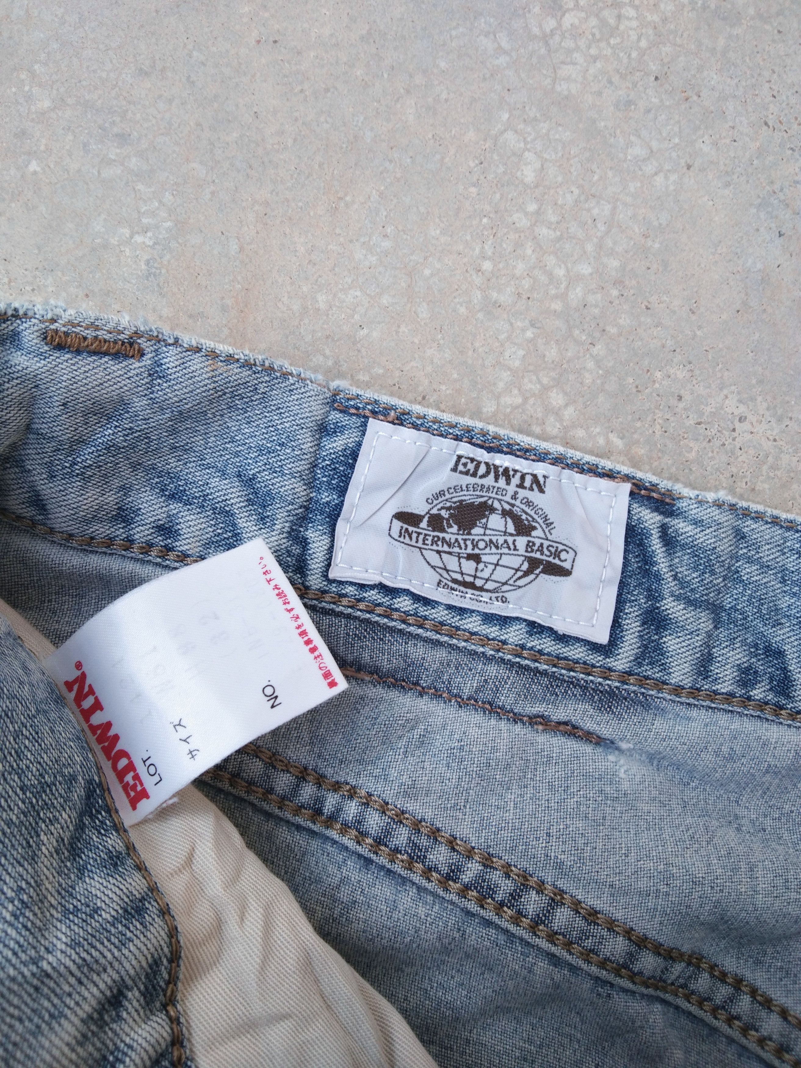 Japanese Brand Vintage Faded Blue Edwin Straight Leg Distressed Jeans 30x29 Size US 30 / EU 46 - 7 Thumbnail