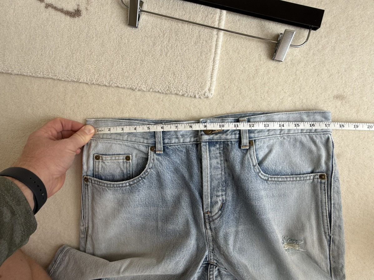 Saint Laurent Paris SS23 Saint Laurent distressed slim jeans Santa Monica 31 Size US 31 - 6 Thumbnail