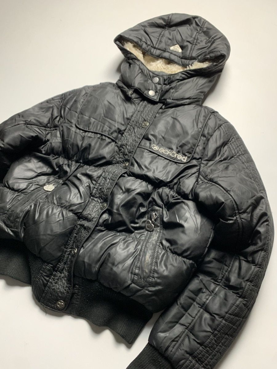 20471120 × If Six Was Nine 2000S ECKO RED VINTAGE FAUX FUR SKATE PUFFER BOMBER JACKET Size S / US 4 / IT 40 - 2 Thumbnail