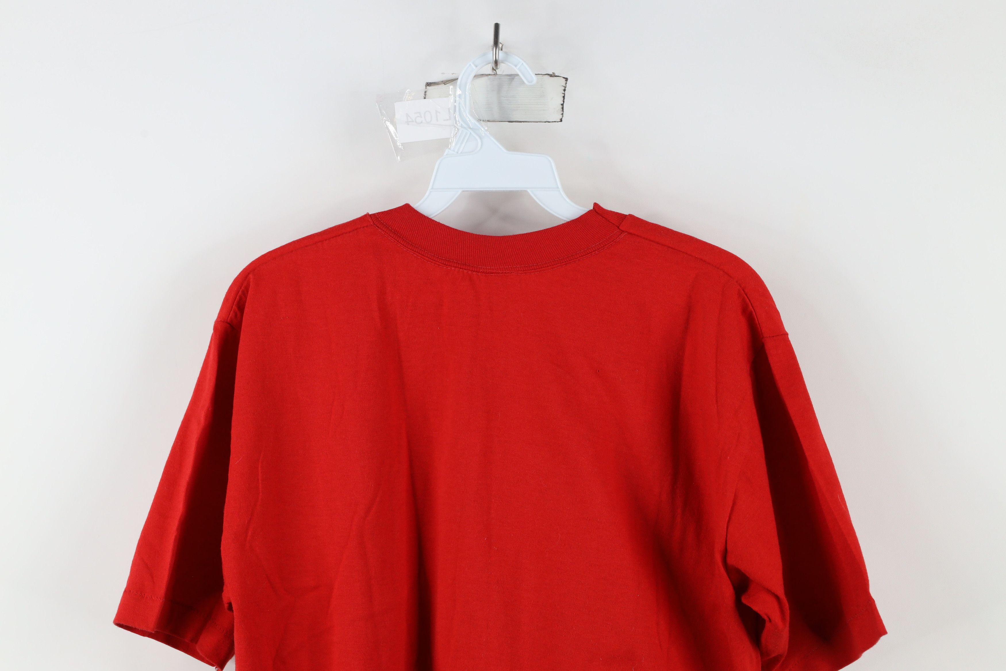 Vintage Vintage 70s 80s Striped Boston University T-Shirt Red USA Size US L / EU 52-54 / 3 - 13 Thumbnail