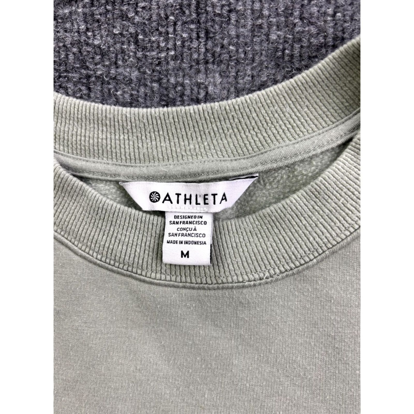 Athleta Athleta Dress Womens M Green Fleece Long Sleeve Pockets Casual Shirt Dress Size M / US 6-8 / IT 42-44 - 2 Thumbnail