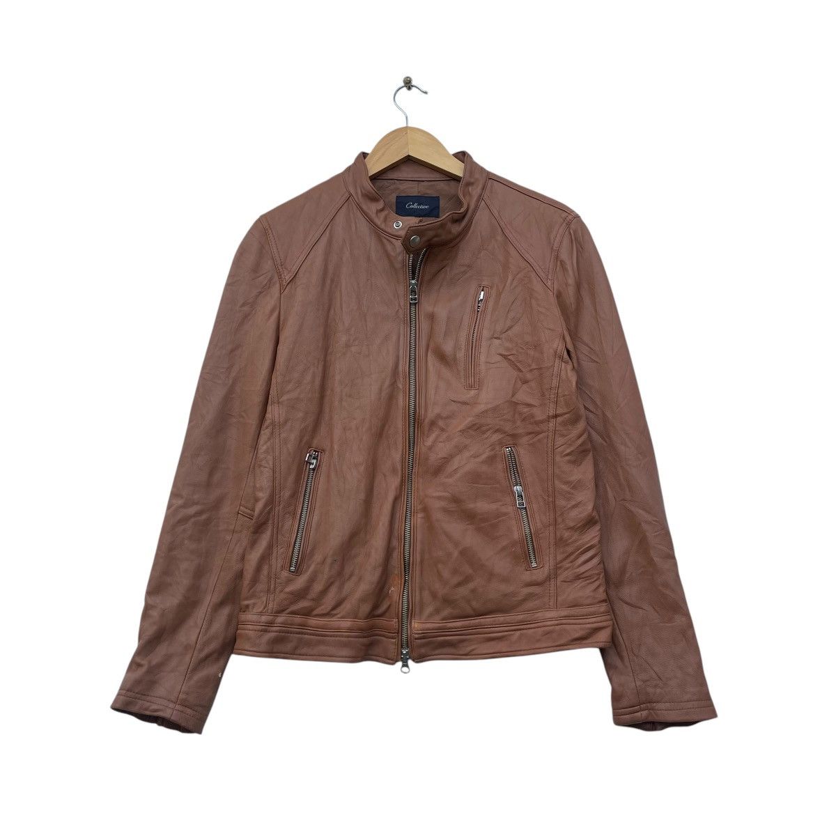 Genuine Leather × Japanese Brand × Vintage Japanese Brand Collection Biker Cafe Racer Jacket Size M / US 6-8 / IT 42-44 - 1 Thumbnail