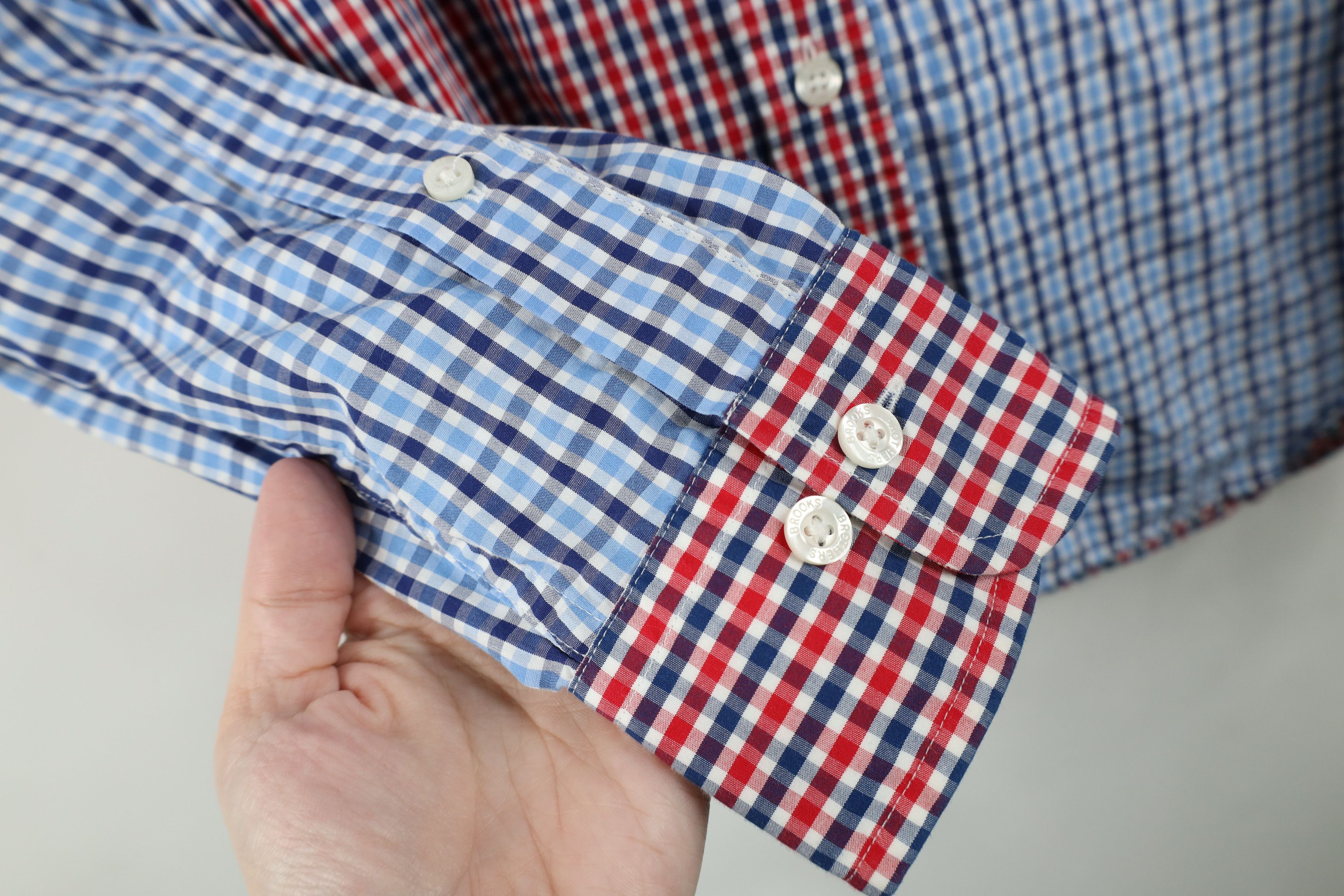 Brooks Brothers Brooks Brothers and Sew Color Block Plaid Button Down Shirt Size US XS / EU 42 / 0 - 6 Thumbnail