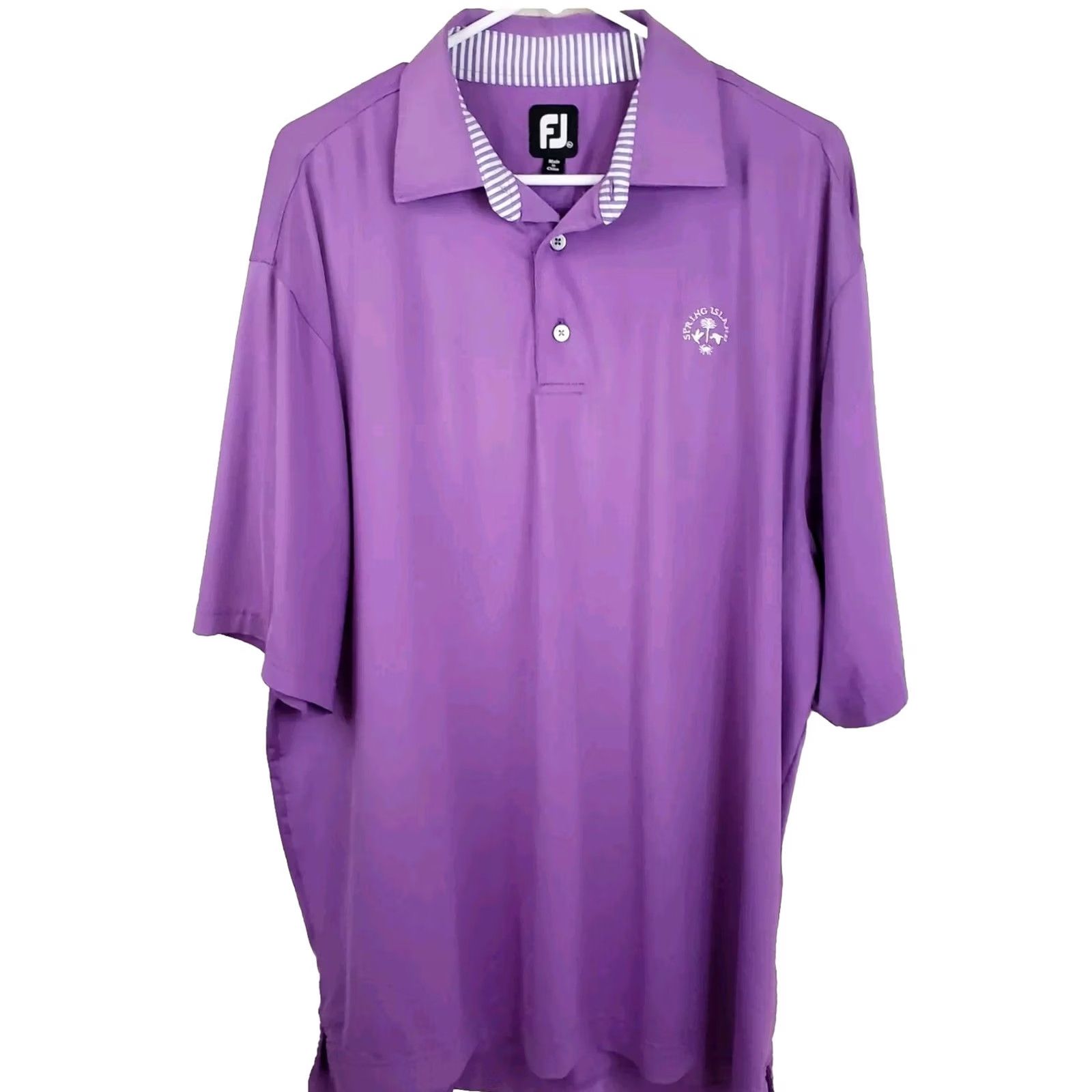 Footjoy FootJoy Polo Shirt Mens XL Purple Golf Polo Stretch Performance Breathable Shirt Polo NikeOops Size US XL / EU 56 / 4 - 2 Thumbnail