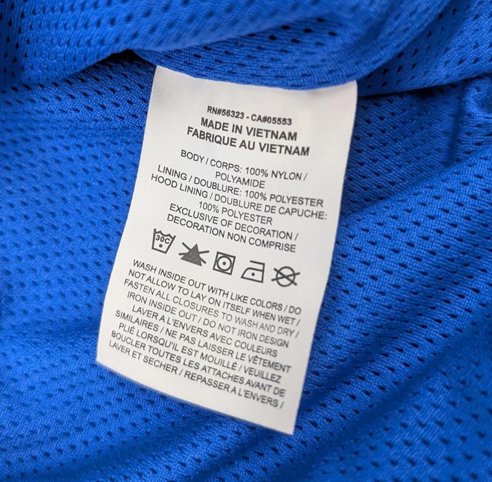 Nike Nike Air Jordan MVP Back Spell Out Blue Anorak Jacket Size US XL / EU 56 / 4 - 4 Thumbnail