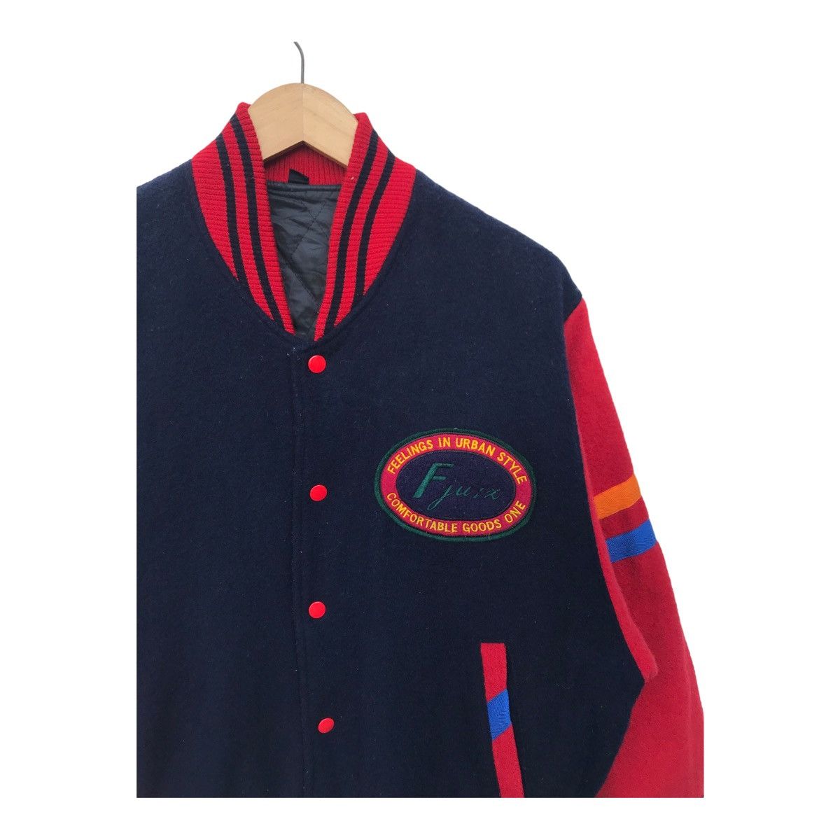 Japanese Brand Urban Style Multicolour Streetwear Varsity Jacket Size US M / EU 48-50 / 2 - 5 Thumbnail