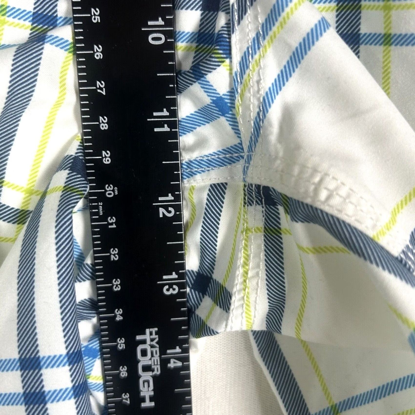 Speedo Speedo Plaid Board Shorts Swim Trunks Mens S White Lined Stretch Tie Waist Size US 29 - 7 Thumbnail