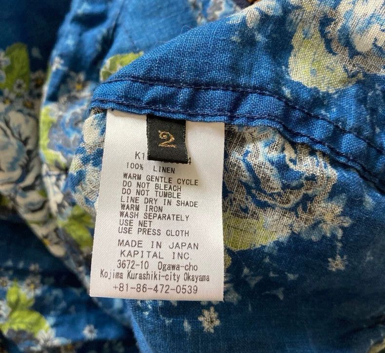 Kapital Kapital Blue dyed linen floral out-of-print jacket Size US M / EU 48-50 / 2 - 6 Thumbnail