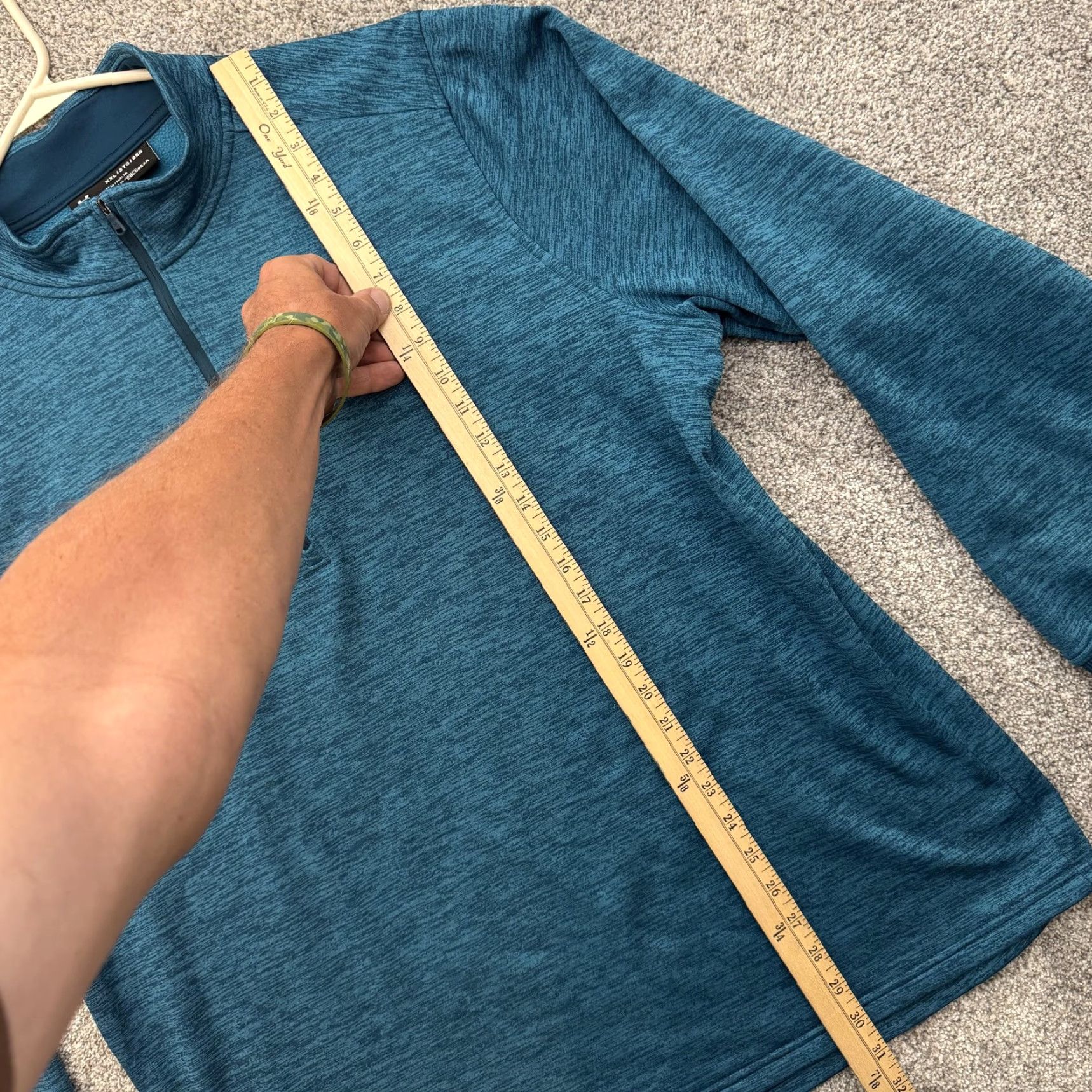 Under Armour Under Armour Pullover Mens 2XL Blue Fleece Quarter Zip Athletic Training XXL" Size US XXL / EU 58 / 5 - 2 Thumbnail
