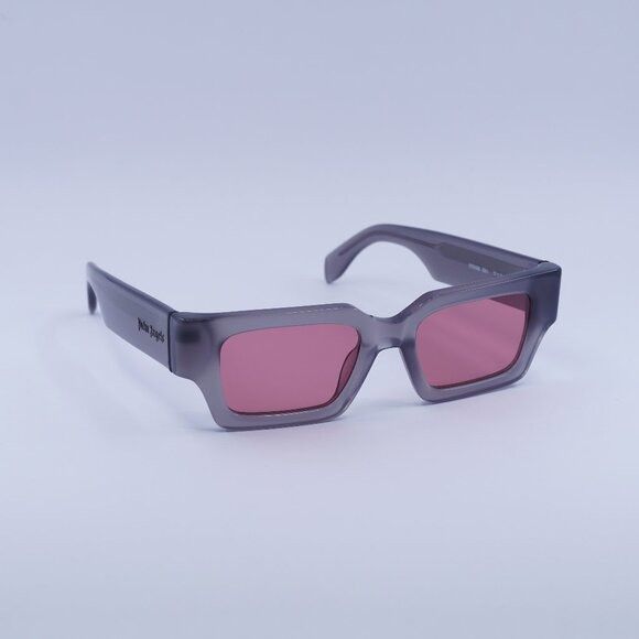 Palm Angels Palm Angels PERI086 HYDE 0921 Sunglasses Grey Rectangle Size ONE SIZE - 1 Thumbnail