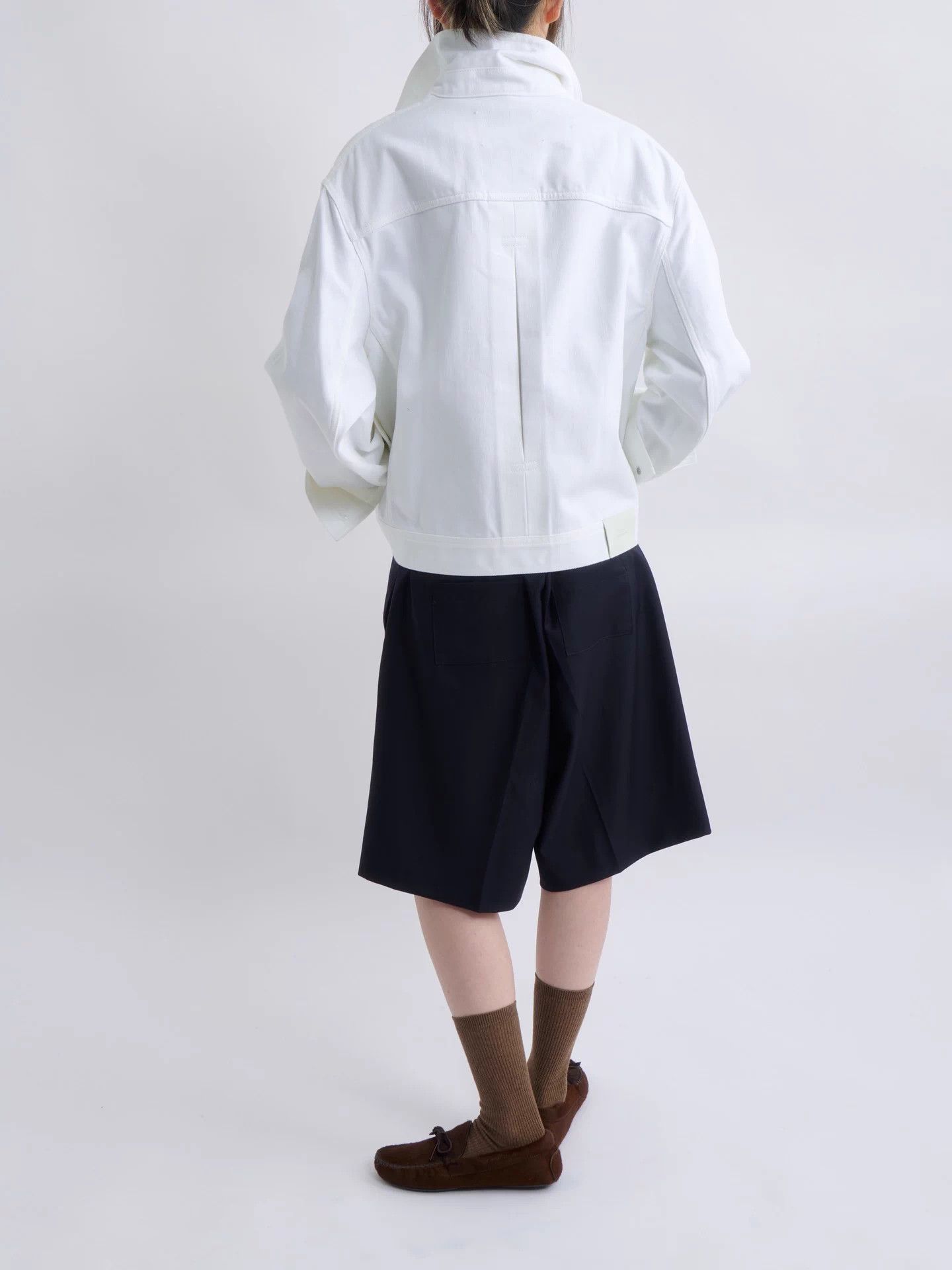 Studio Nicholson STUDIO NICHOLSON Type-1 White Denim Short Jacket Size M / US 6-8 / IT 42-44 - 6 Thumbnail