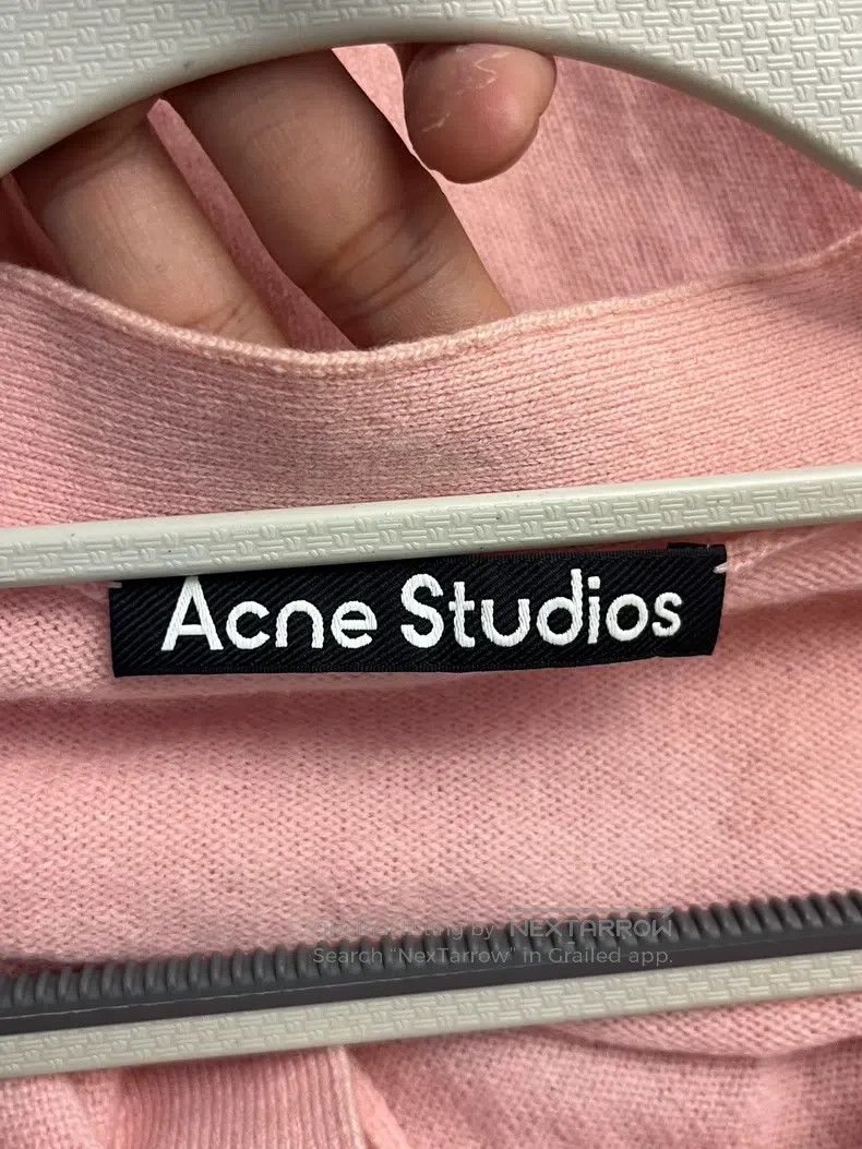 Acne Studios Acne Studios Pink V-neck Knitted Sweater Size S / US 4 / IT 40 - 3 Thumbnail