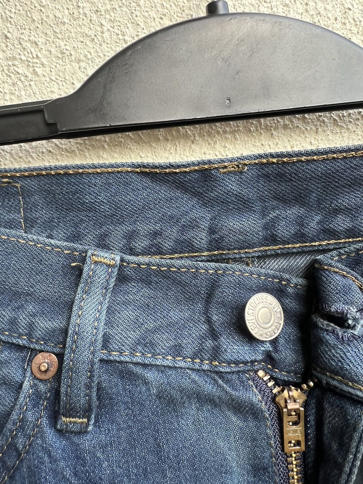Levi's Vintage 2007 Levi’s 517 Bleached Waxed Denim Bootcut Jeans Size US 30 / EU 46 - 7 Thumbnail