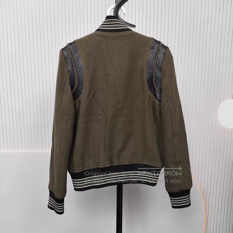 Saint Laurent Paris Saint Laurent Paris Military Green and Moss Green Wool and Size XS / US 0-2 / IT 36-38 - 3 Thumbnail