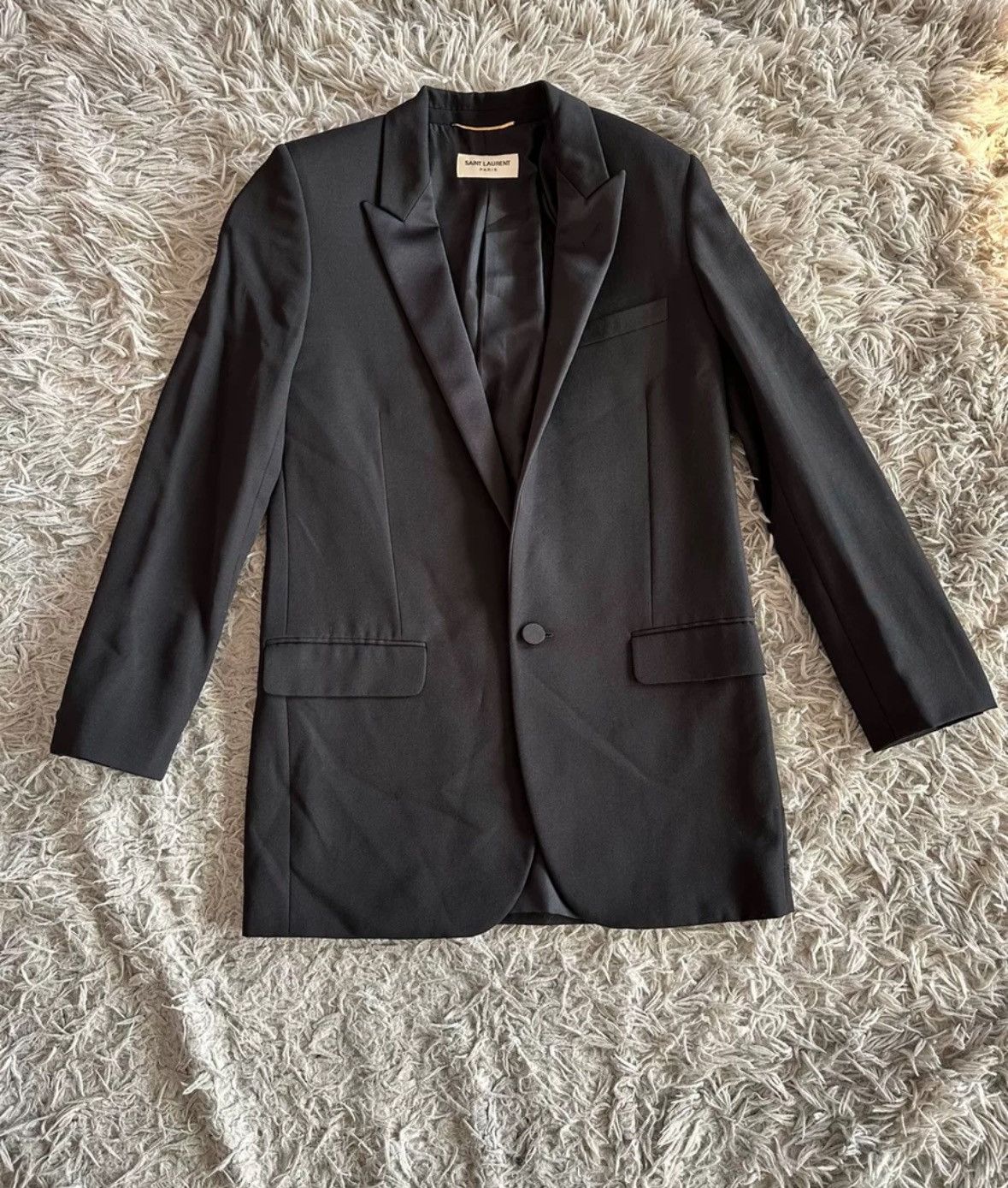 Saint Laurent Paris × Yves Saint Laurent Saint Laurent SLP 17SS black suit jacket2412-Nextarrow Size XS / US 0-2 / IT 36-38 - 3 Thumbnail