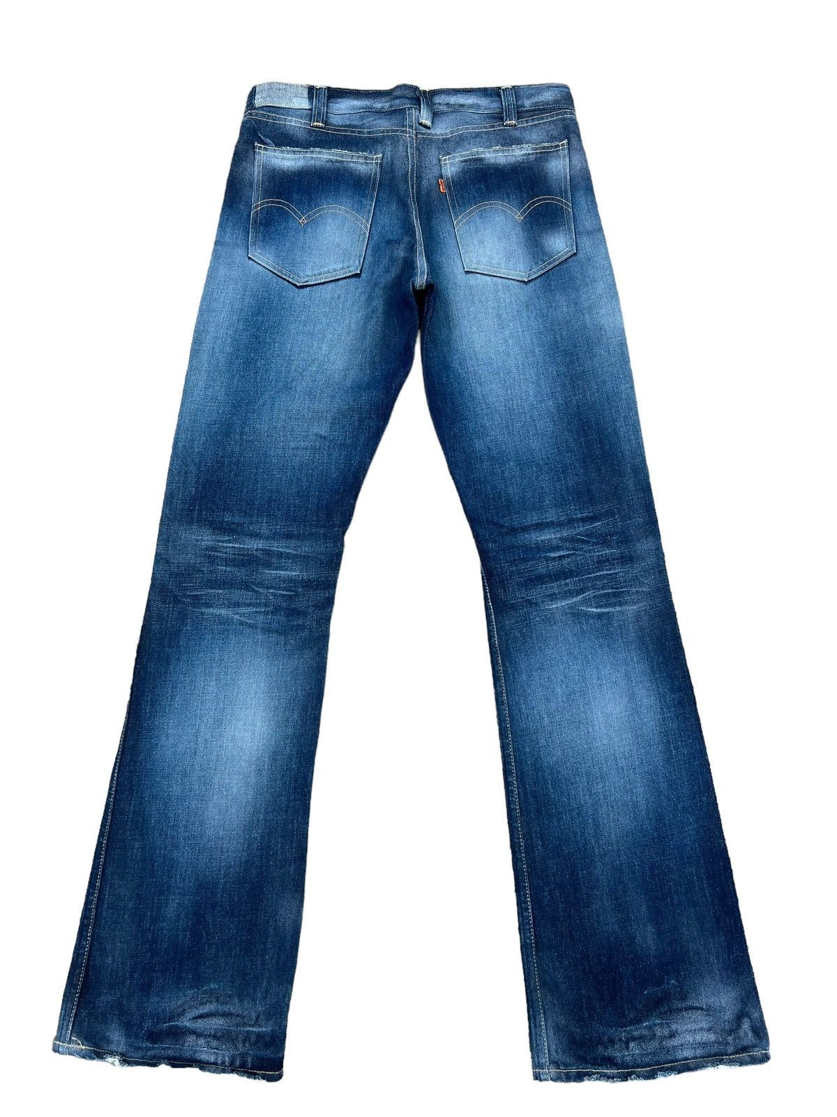 2005 LVC Levi’s 607 Big E Orange Tab Denim Bootcut Jeans