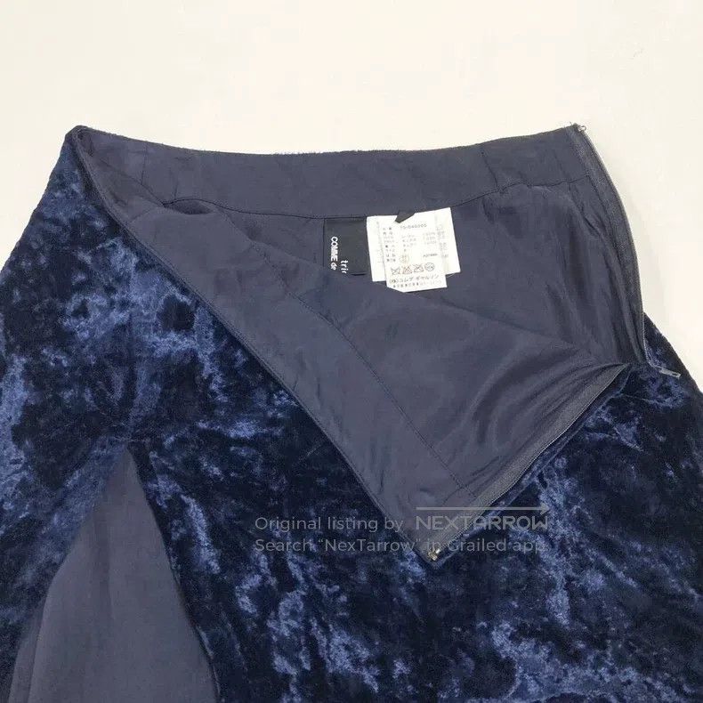Comme des Garcons Comme Des Garcons size S Velvet Skirt Size 22" - 4 Thumbnail