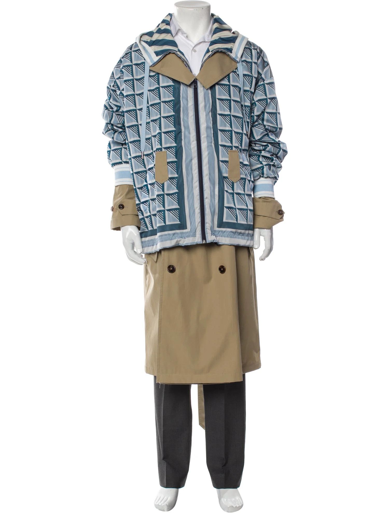 Dolce & Gabbana o1y0125 Hooded Coat in Multicolor Size US S / EU 44-46 / 1 - 1 Thumbnail