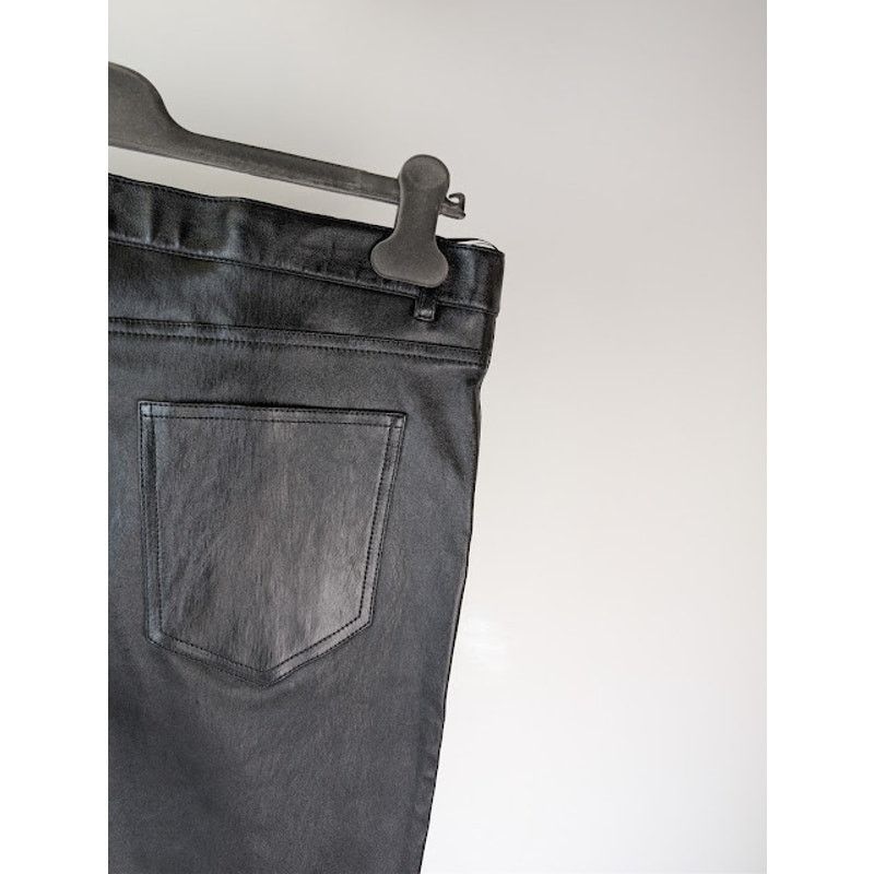 Saint Laurent Paris o1rshd1 Agora Stretch Skinny 5-Pocket Leather Pants in Black Size US 38 / EU 54 - 14 Thumbnail