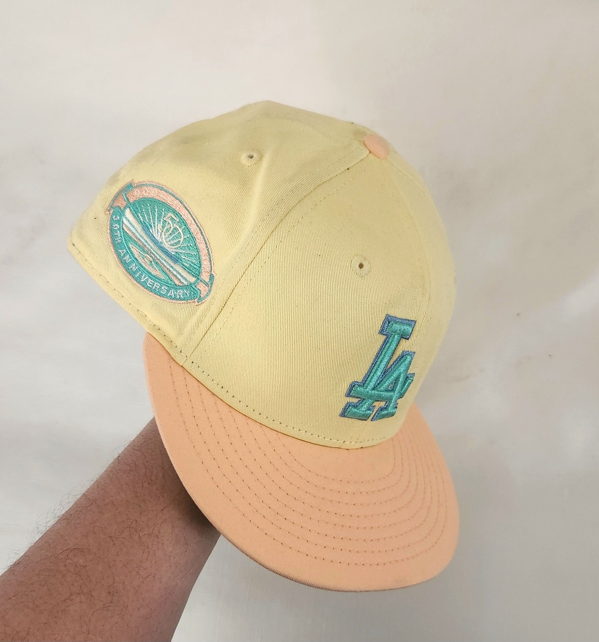 Cooperstown Collection × New Era New Era 59Fifty Hat Cap LA Dodgers MLB Pastel multicolor Size ONE SIZE - 6 Thumbnail