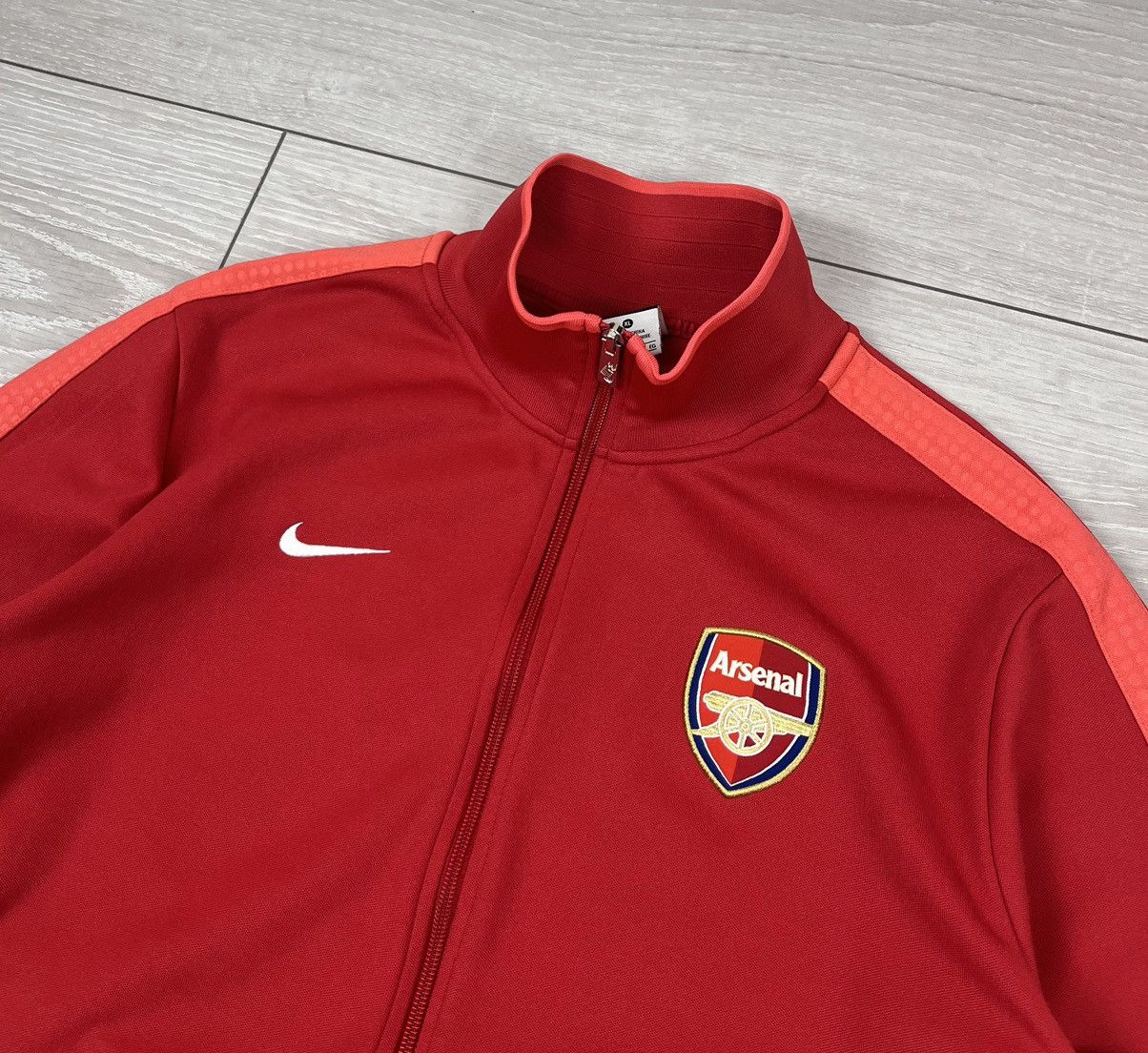 Nike Nike Arsenal 2012 Soccer Team Track Jacket Size US XL / EU 56 / 4 - 5 Thumbnail