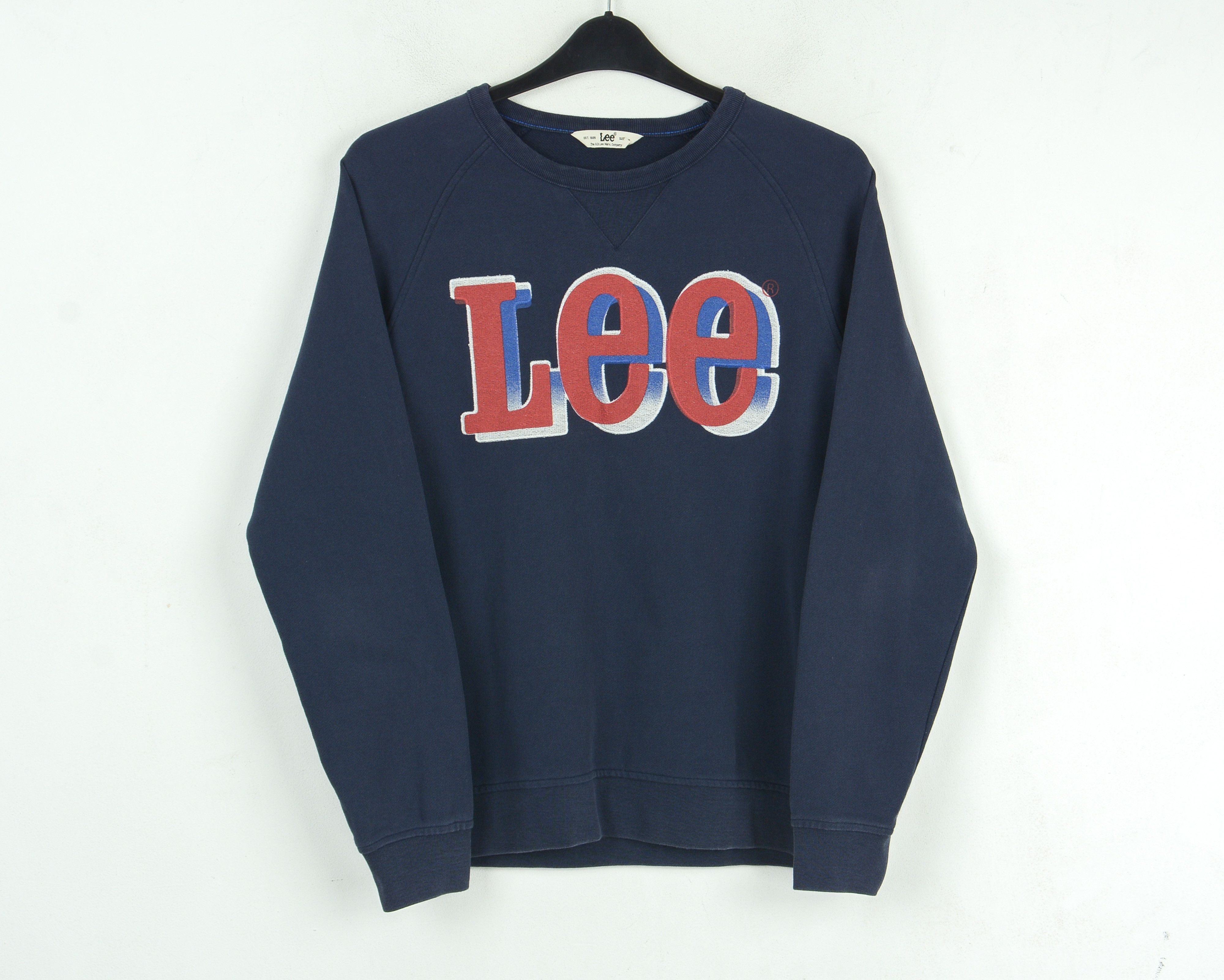 Lee M Crew Neck Jumper Sweatshirt Cotton Logo Sweater Size US M / EU 48-50 / 2 - 1 Thumbnail