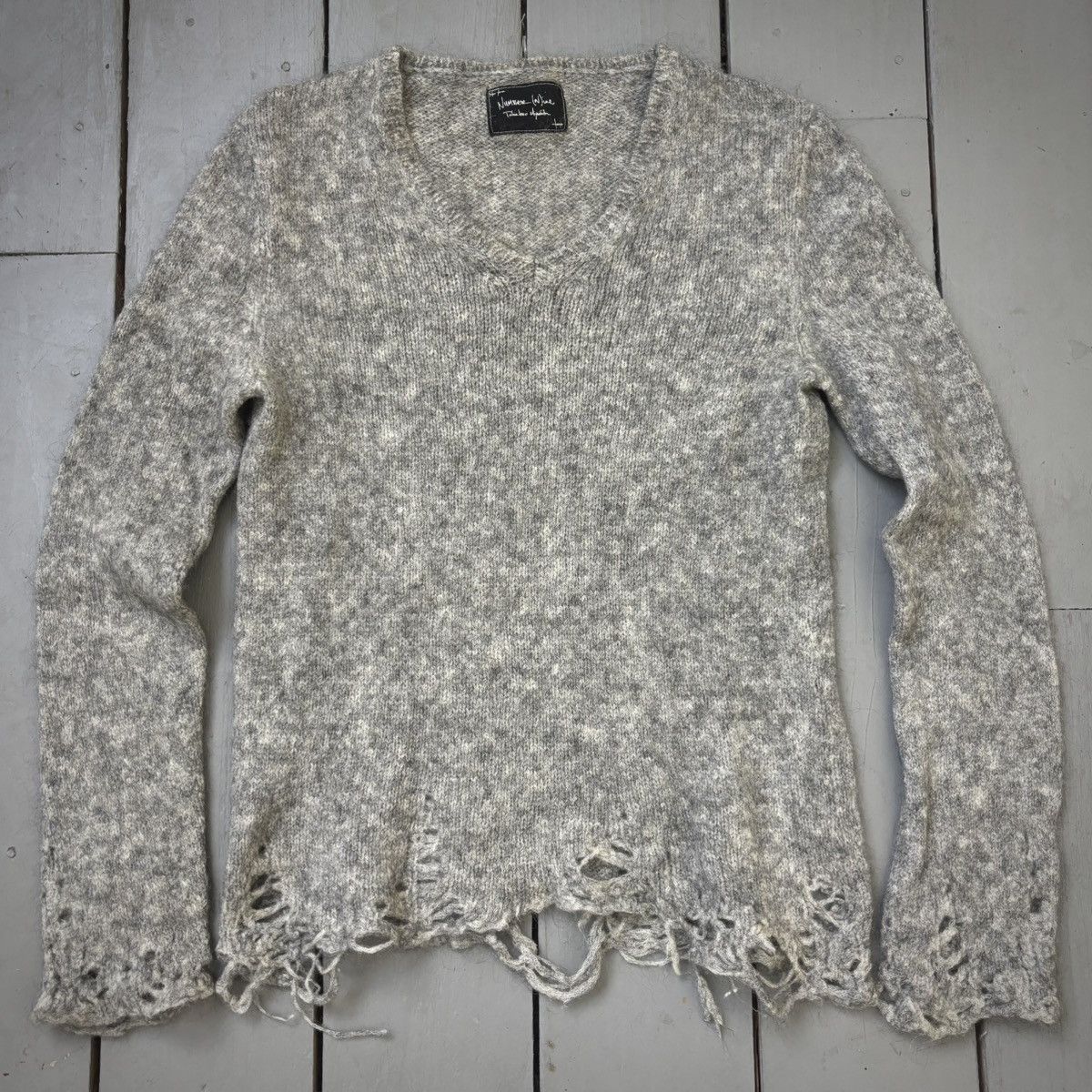 Number (N)ine AW2009 ‘A Closed Feeling’ Distressed Knit Sweater Size US M / EU 48-50 / 2 - 1 Thumbnail