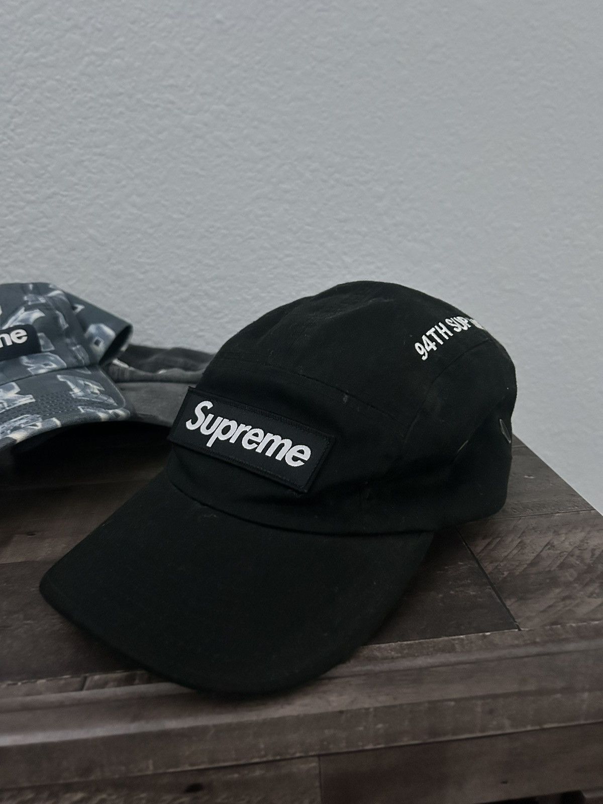 Supreme Supreme Military Black Camp Cap SUPNY-20 | Grailed