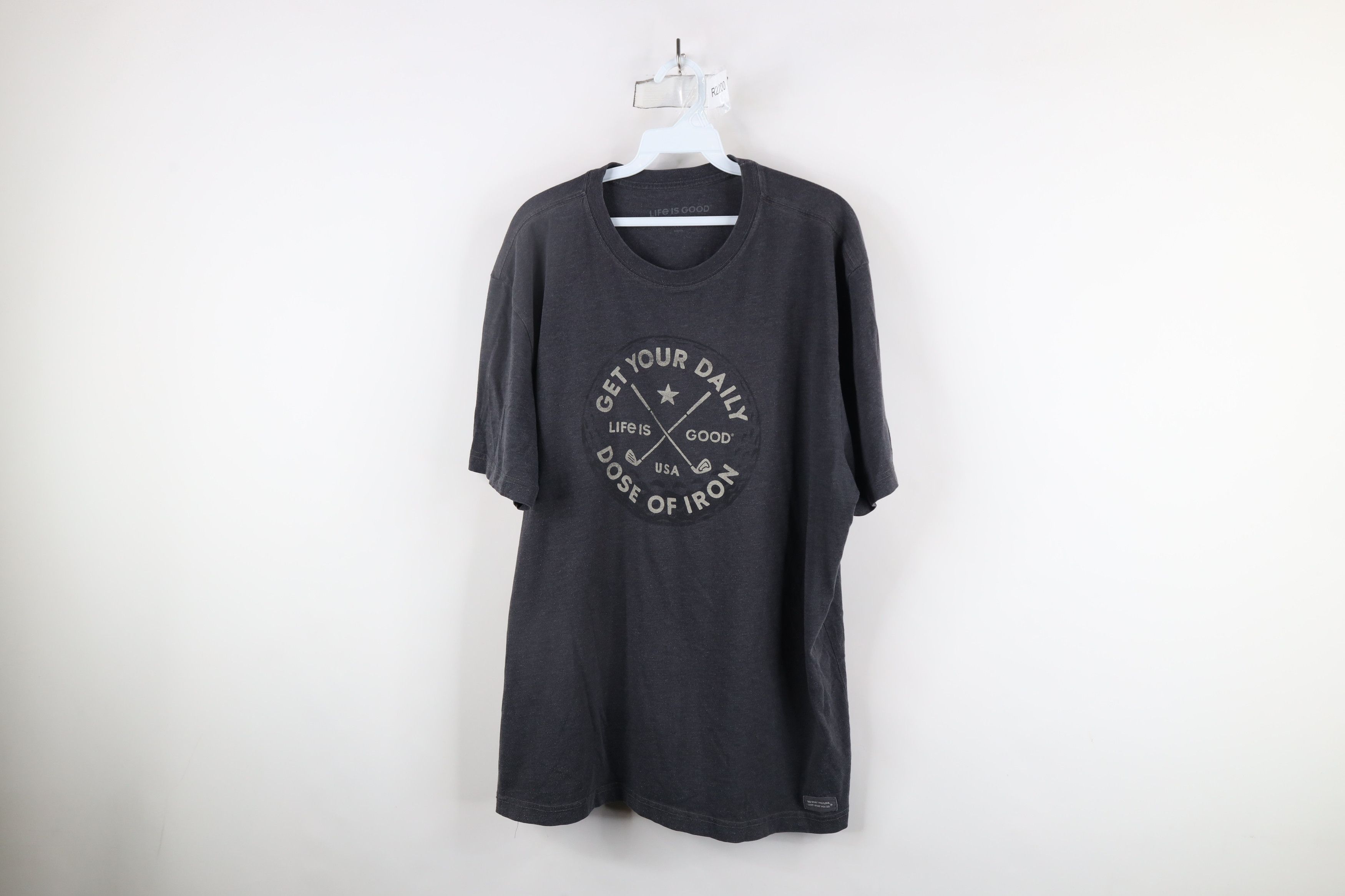 Life is Good × Vintage Life Is Good Out Dose of Iron Golf Crusher T-Shirt Gray Size US XL / EU 56 / 4 - 1 Thumbnail