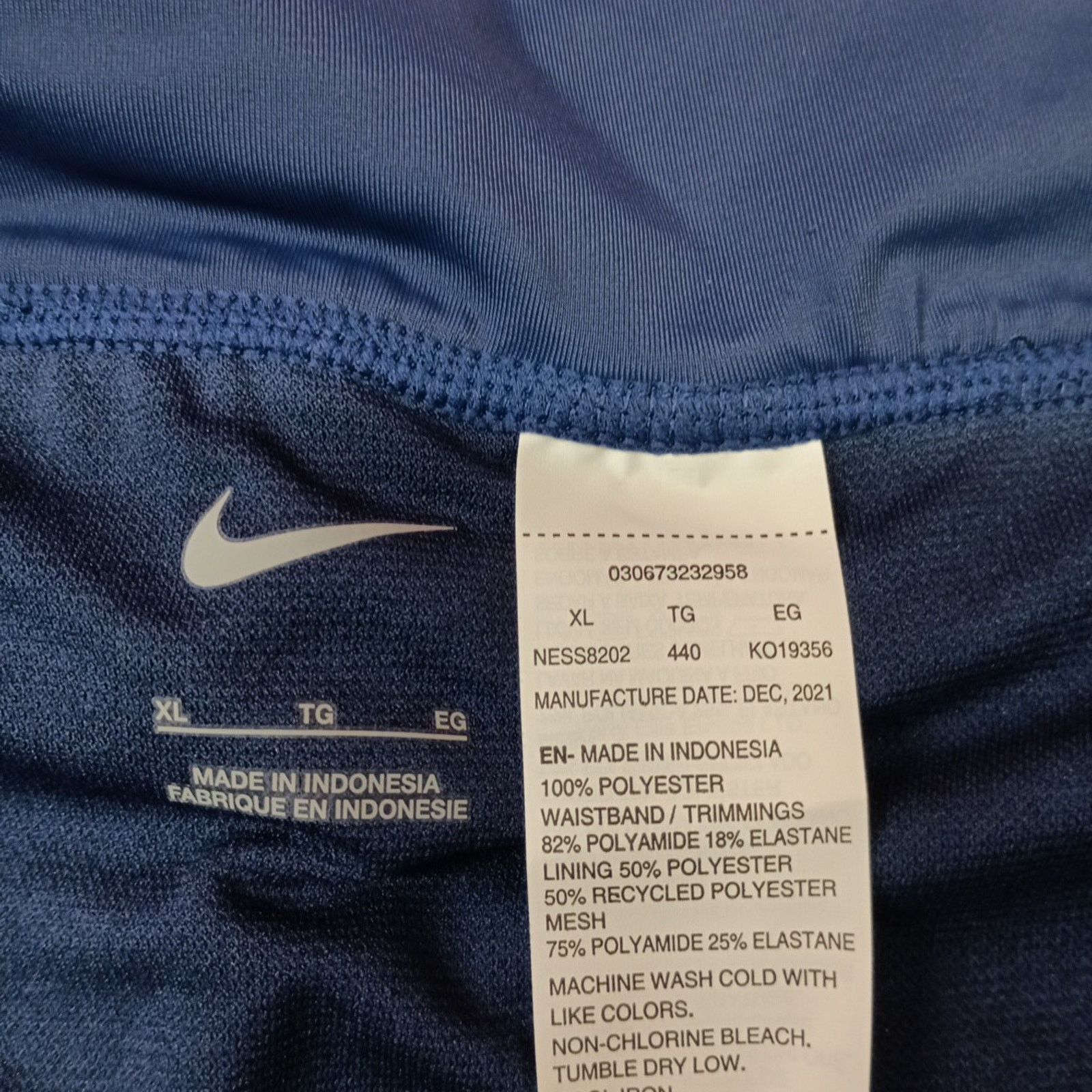 Nike Nike Swim Board Shorts Women's Size XL Navy Blue With Liner Size 36" / US 14 / IT 50 - 3 Thumbnail