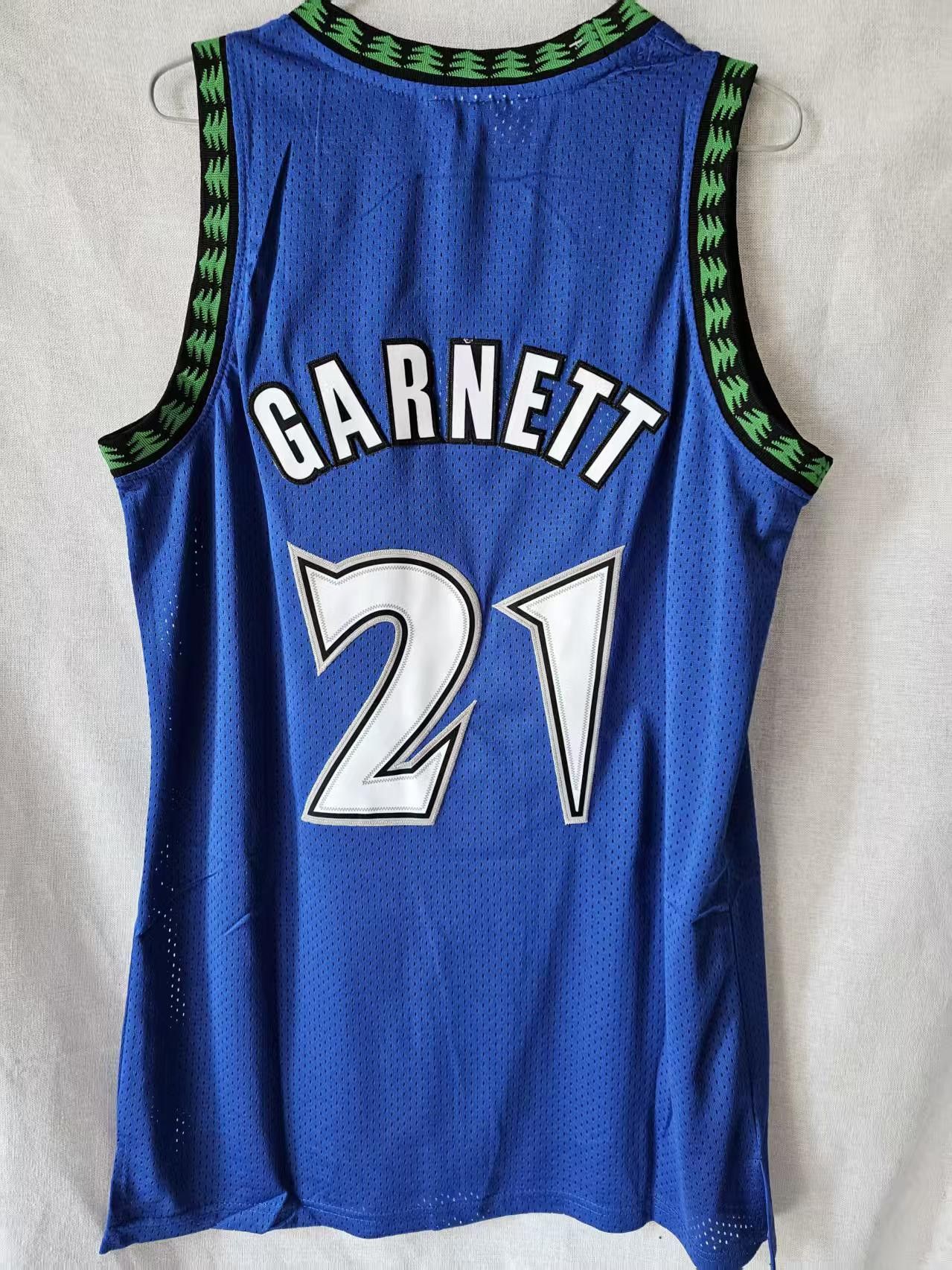 NBA Timberwolves #21 Garnett Jersey Blue Size US XL / EU 56 / 4 - 2 Thumbnail