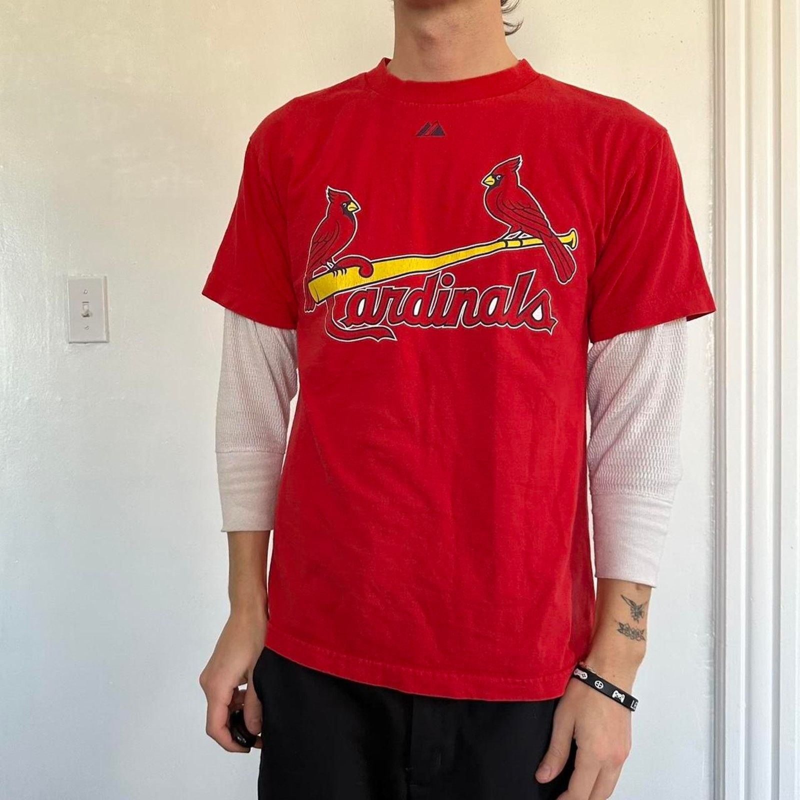 MLB Vintage Y2K MLB St Louis Cardinals Adam Wainwright Shirt Size US S / EU 44-46 / 1 - 3 Thumbnail