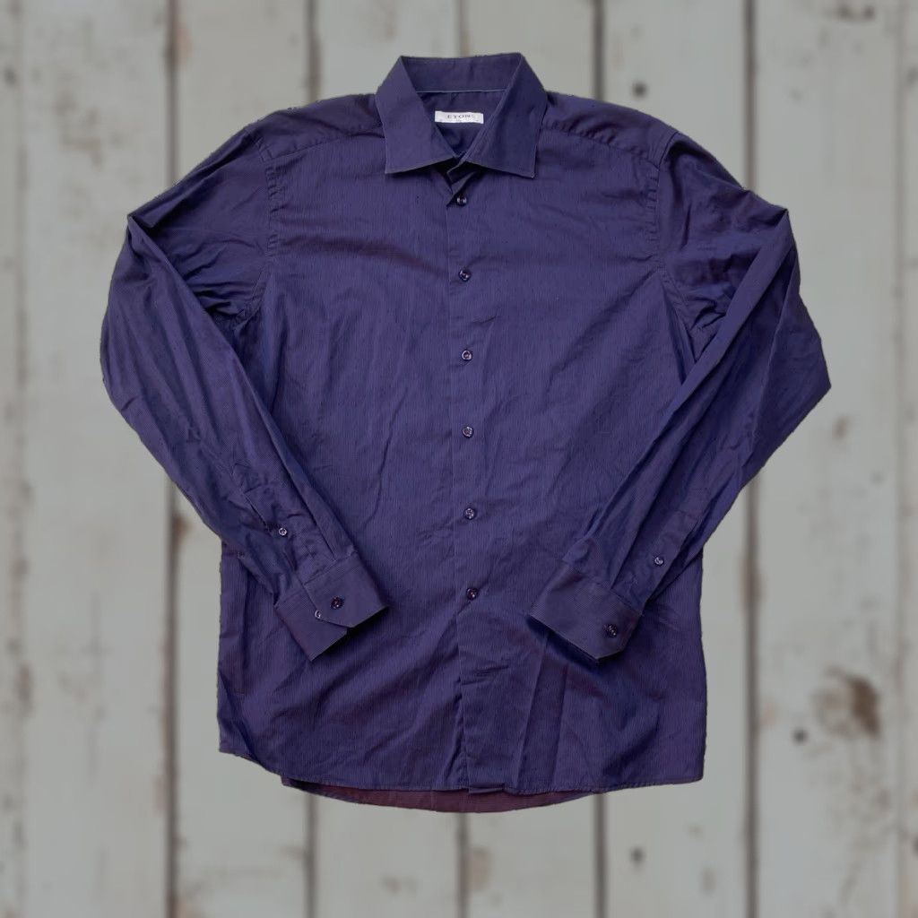 Eton Eton Slim Fit Men's XL Long Sleeve Button Down Shirt Cotton Check 43 17 Size US XL / EU 56 / 4 - 1 Thumbnail