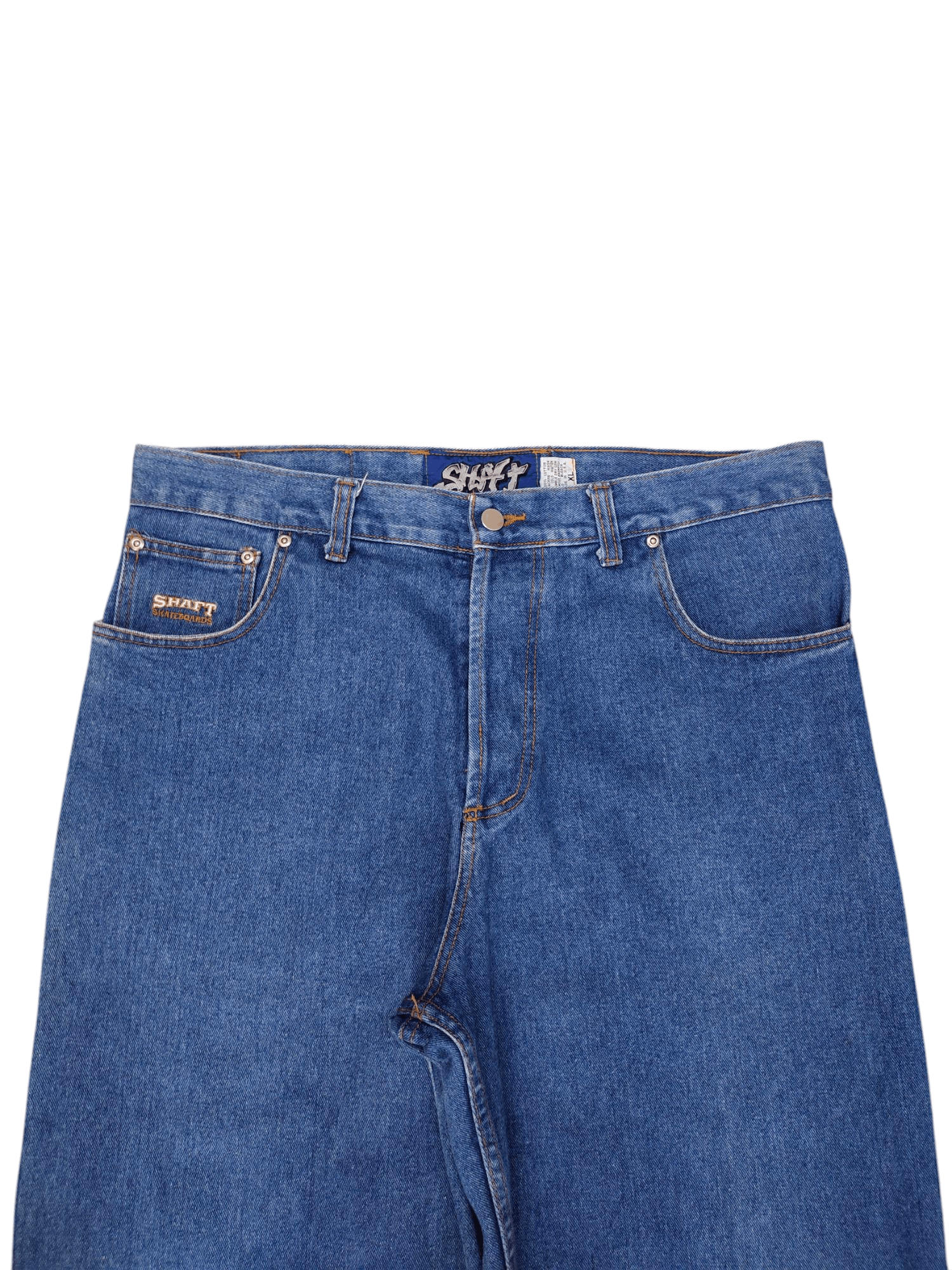 Pelle Pelle Vintage 90s Shaft Skateboards Distress Faded Baggy Jeans Size US 38 / EU 54 - 3 Thumbnail