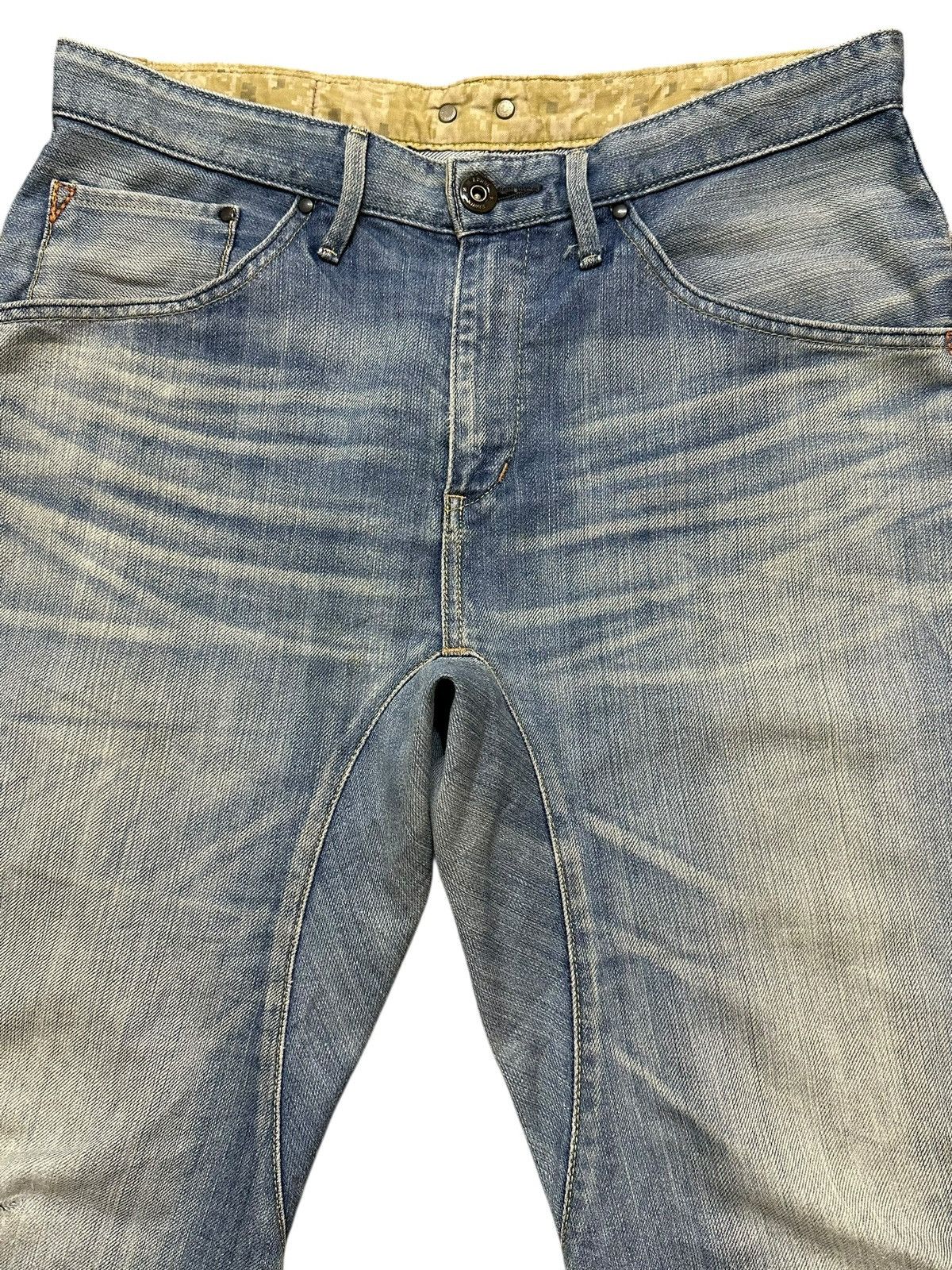 Edwin Vintage Edwin E-Function Blue Faded Wash Style Loose Jeans Size US 32 / EU 48 - 4 Thumbnail