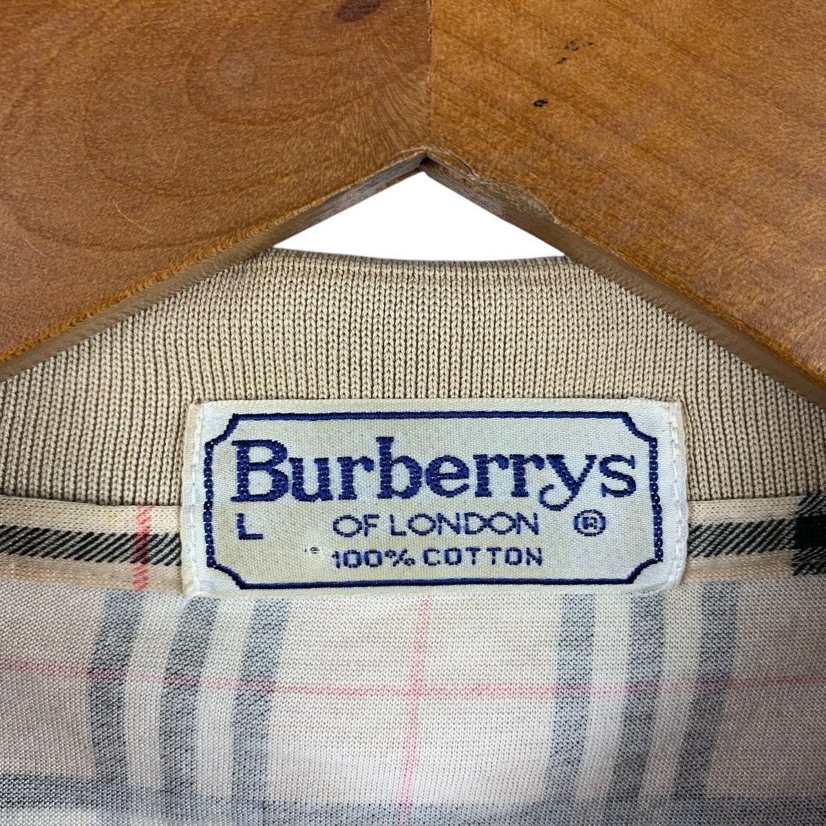 Burberry BURBERRY London nova check collar design long sleeve polotee Size US M / EU 48-50 / 2 - 3 Thumbnail