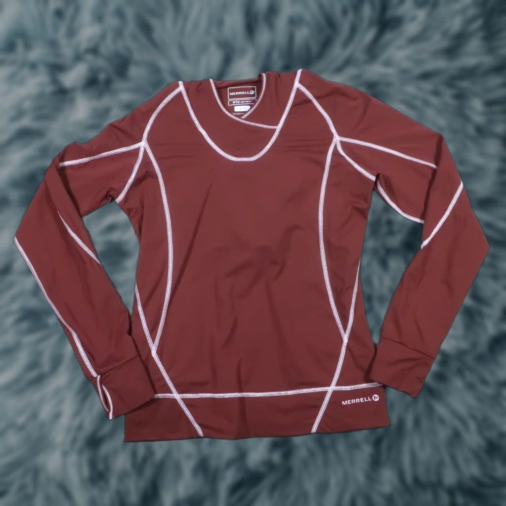 Merrell Merrell Hoodie Women S Maroon Lightweight Opt-Wick Performance Breathable Moisture Wicking Zip Long Sleeve Casual Activewear Pullover EUC Size S / US 4 / IT 40 - 1 Thumbnail