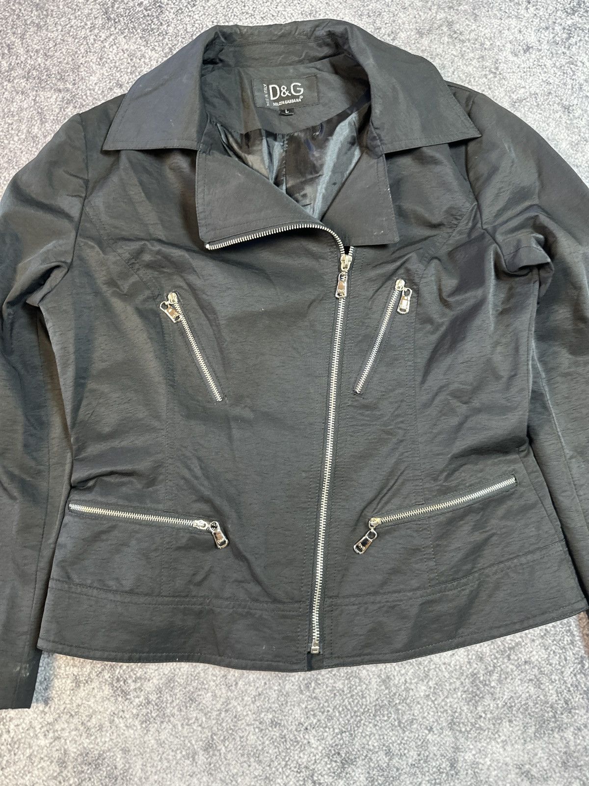 Dolce & Gabbana Y2K vintage Dolce&Gabbana jacket zip up Streetwear Rare VTg Size L / US 10 / IT 46 - 2 Thumbnail