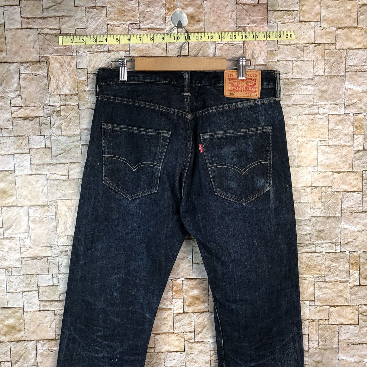 Levi's Levis Blue Distressed ripped jeans Denim #A995 Size US 31 - 15 Thumbnail