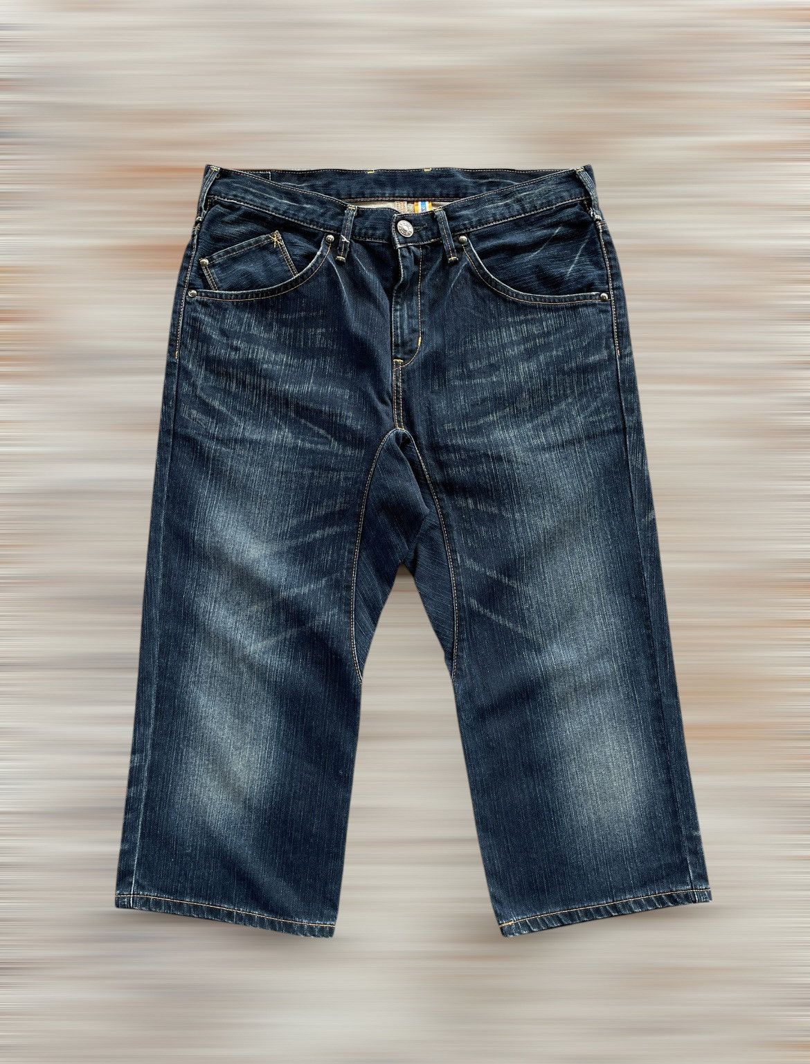 Edwin × If Six Was Nine × Japanese Brand EDWIN XV-FUNCTION THREE QUARTER JEANS Size US 35 - 2 Thumbnail