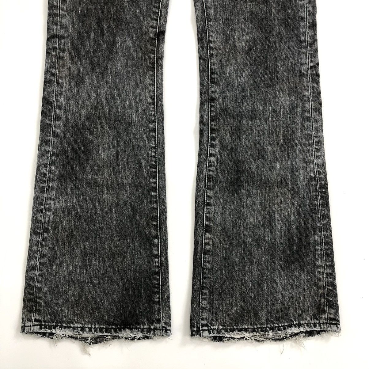 CIVARIZE 📦SOLD📦 Civarize Zip Leg Distressed Fade Flared Jeans BootCut Size US 31 - 10 Thumbnail